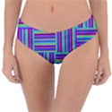 Geometric Textile Texture Surface Reversible Classic Bikini Bottoms View1