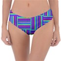 Geometric Textile Texture Surface Reversible Classic Bikini Bottoms View3