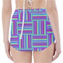 Geometric Textile Texture Surface High-Waisted Bikini Bottoms View2