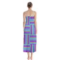 Geometric Textile Texture Surface Button Up Chiffon Maxi Dress View2