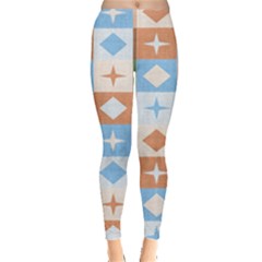 Fabric Textile Textures Cubes Leggings  by Nexatart