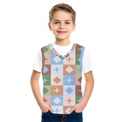 Fabric Textile Textures Cubes Kids  Sportswear by Nexatart