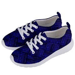 Cobalt Blue Weave Texture Women s Lightweight Sports Shoes