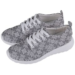 Black And White Oriental Ornate Men s Lightweight Sports Shoes by dflcprints