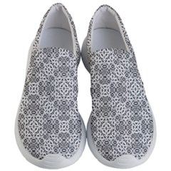 Black And White Oriental Ornate Women s Lightweight Slip Ons by dflcprints