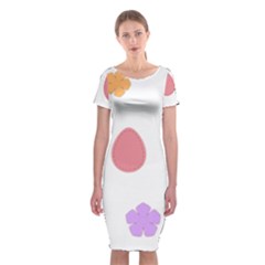 Easter Patches  Classic Short Sleeve Midi Dress