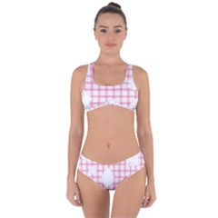 Easter Patches  Criss Cross Bikini Set by Valentinaart