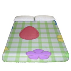 Easter Patches  Fitted Sheet (king Size) by Valentinaart