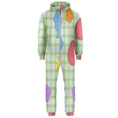 Easter Patches  Hooded Jumpsuit (men)  by Valentinaart