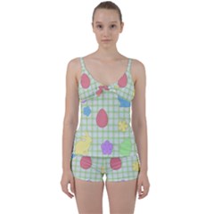 Easter Patches  Tie Front Two Piece Tankini by Valentinaart