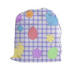 Easter Patches  Drawstring Pouches (xxl) by Valentinaart