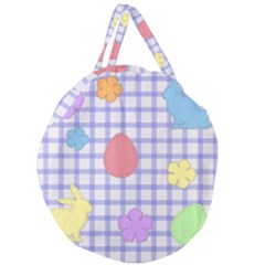 Easter Patches  Giant Round Zipper Tote by Valentinaart