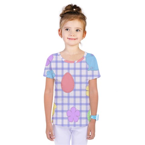 Easter Patches  Kids  One Piece Tee by Valentinaart