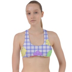 Easter Patches  Criss Cross Racerback Sports Bra by Valentinaart