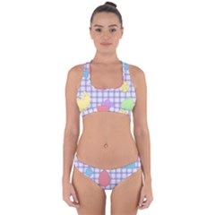 Easter Patches  Cross Back Hipster Bikini Set by Valentinaart