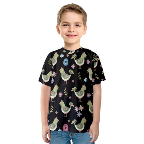 Easter Pattern Kids  Sport Mesh Tee by Valentinaart