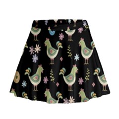 Easter Pattern Mini Flare Skirt by Valentinaart