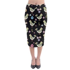 Easter Pattern Midi Pencil Skirt by Valentinaart