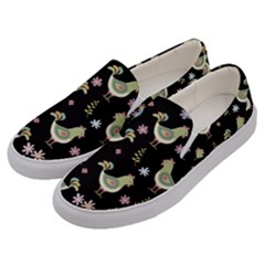 Easter Pattern Men s Canvas Slip Ons