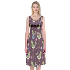 Easter Pattern Midi Sleeveless Dress by Valentinaart