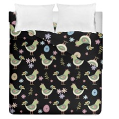 Easter Pattern Duvet Cover Double Side (queen Size) by Valentinaart