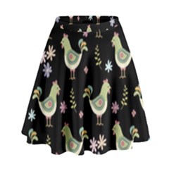 Easter Pattern High Waist Skirt by Valentinaart