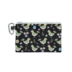 Easter Pattern Canvas Cosmetic Bag (small) by Valentinaart