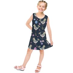 Easter Pattern Kids  Tunic Dress by Valentinaart