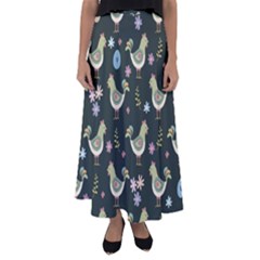 Easter Pattern Flared Maxi Skirt by Valentinaart