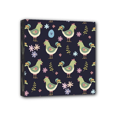 Easter Pattern Mini Canvas 4  X 4  by Valentinaart