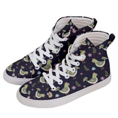 Easter Pattern Men s Hi-top Skate Sneakers by Valentinaart