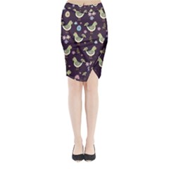 Easter Pattern Midi Wrap Pencil Skirt by Valentinaart