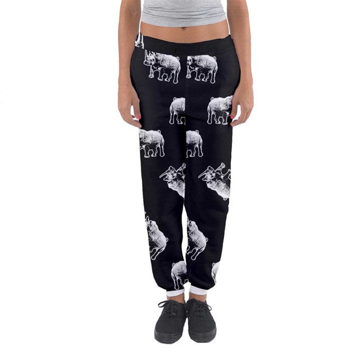 Rhino pattern Women s Jogger Sweatpants