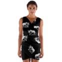 Rhino pattern Wrap Front Bodycon Dress View1