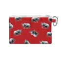 Rhino pattern Canvas Cosmetic Bag (Medium) View2