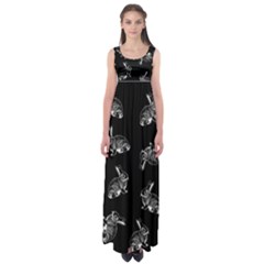 Rabbit Pattern Empire Waist Maxi Dress by Valentinaart