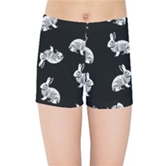 Rabbit Pattern Kids Sports Shorts by Valentinaart