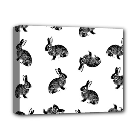 Rabbit Pattern Deluxe Canvas 14  X 11  by Valentinaart