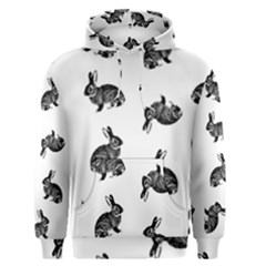 Rabbit Pattern Men s Pullover Hoodie by Valentinaart