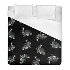 Rabbit Pattern Duvet Cover (full/ Double Size) by Valentinaart