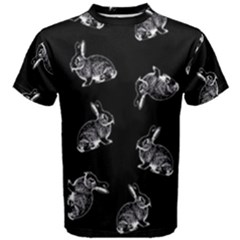 Rabbit Pattern Men s Cotton Tee by Valentinaart