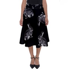 Rabbit Pattern Perfect Length Midi Skirt by Valentinaart