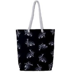 Rabbit Pattern Full Print Rope Handle Tote (small)