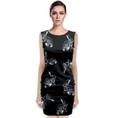 Rabbit Pattern Classic Sleeveless Midi Dress by Valentinaart