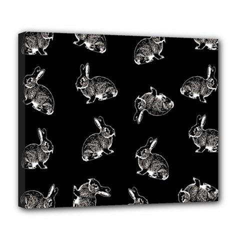 Rabbit pattern Deluxe Canvas 24  x 20  