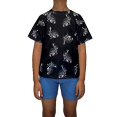 Rabbit pattern Kids  Short Sleeve Swimwear