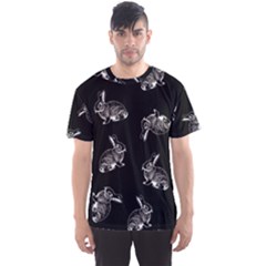 Rabbit pattern Men s Sports Mesh Tee