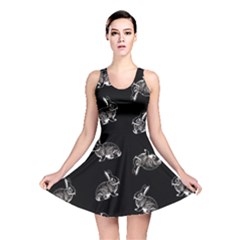 Rabbit pattern Reversible Skater Dress