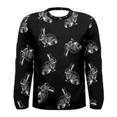 Rabbit pattern Men s Long Sleeve Tee