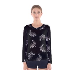 Rabbit pattern Women s Long Sleeve Tee